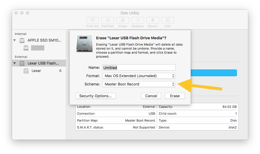 formatting a usb drive on mac for windows